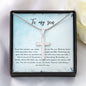 Artisan Cross Necklace-To My Son