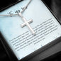 Artisan Cross Necklace-To My Son