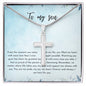 Artisan Cross Necklace-To My Son