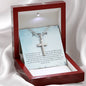 Artisan Cross Necklace-To My Son