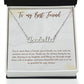 Custom Name Necklace - To My Best Friend